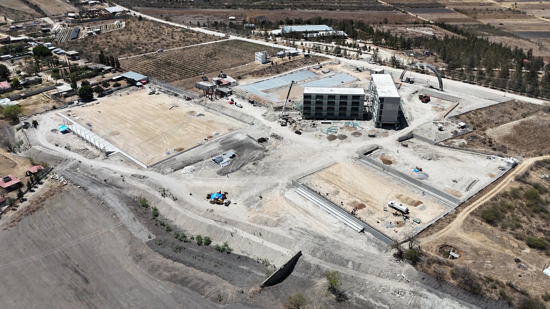 Terreno UBEMEX antes de construir · Foto aérea drone · Oaxaca 2025